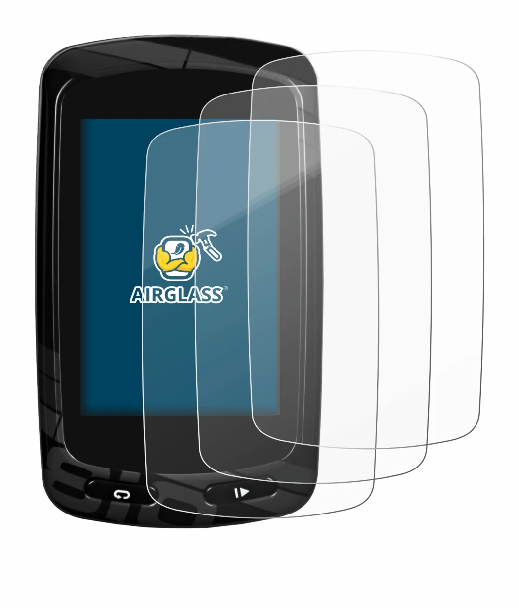 Image de l'appareil Garmin Edge 810 avec une grande variété de protections d'écran.