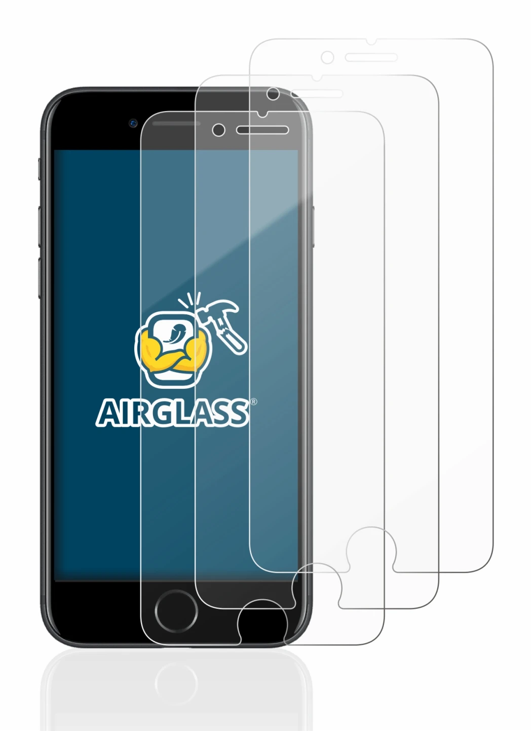 Image de l'appareil Apple iPhone 7 avec une grande variété de protections d'écran.