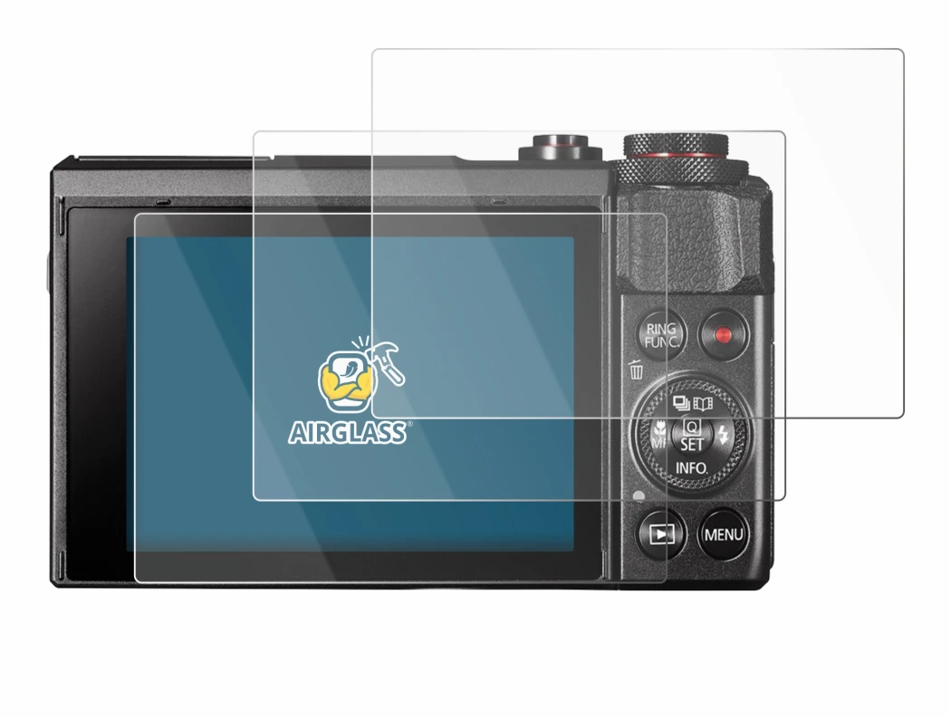 Image de l'appareil Canon PowerShot G7 X Mark II avec une grande variété de protections d'écran.