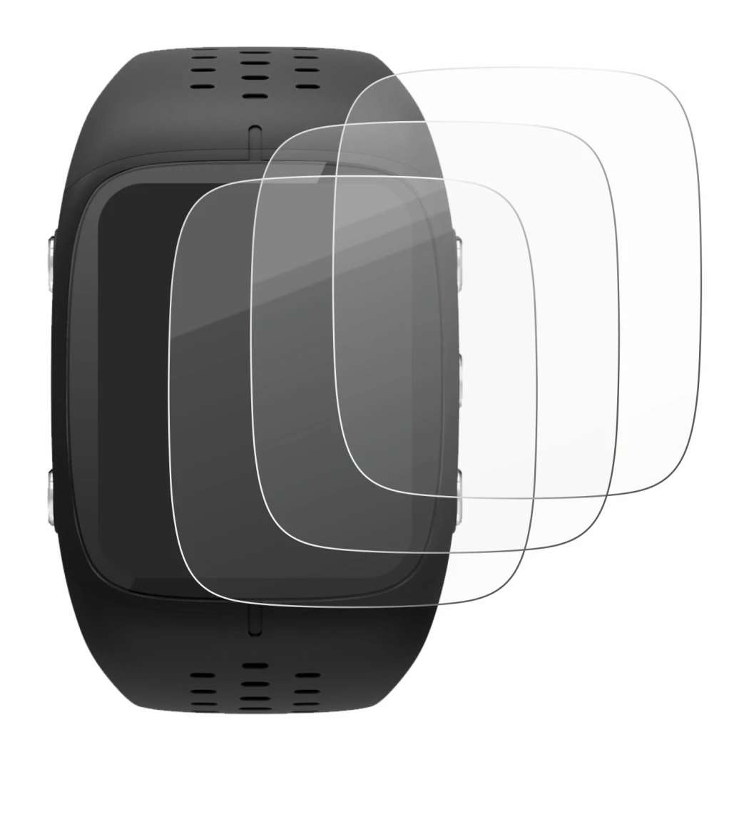 Image de l'appareil Polar M430 avec une grande variété de protections d'écran.