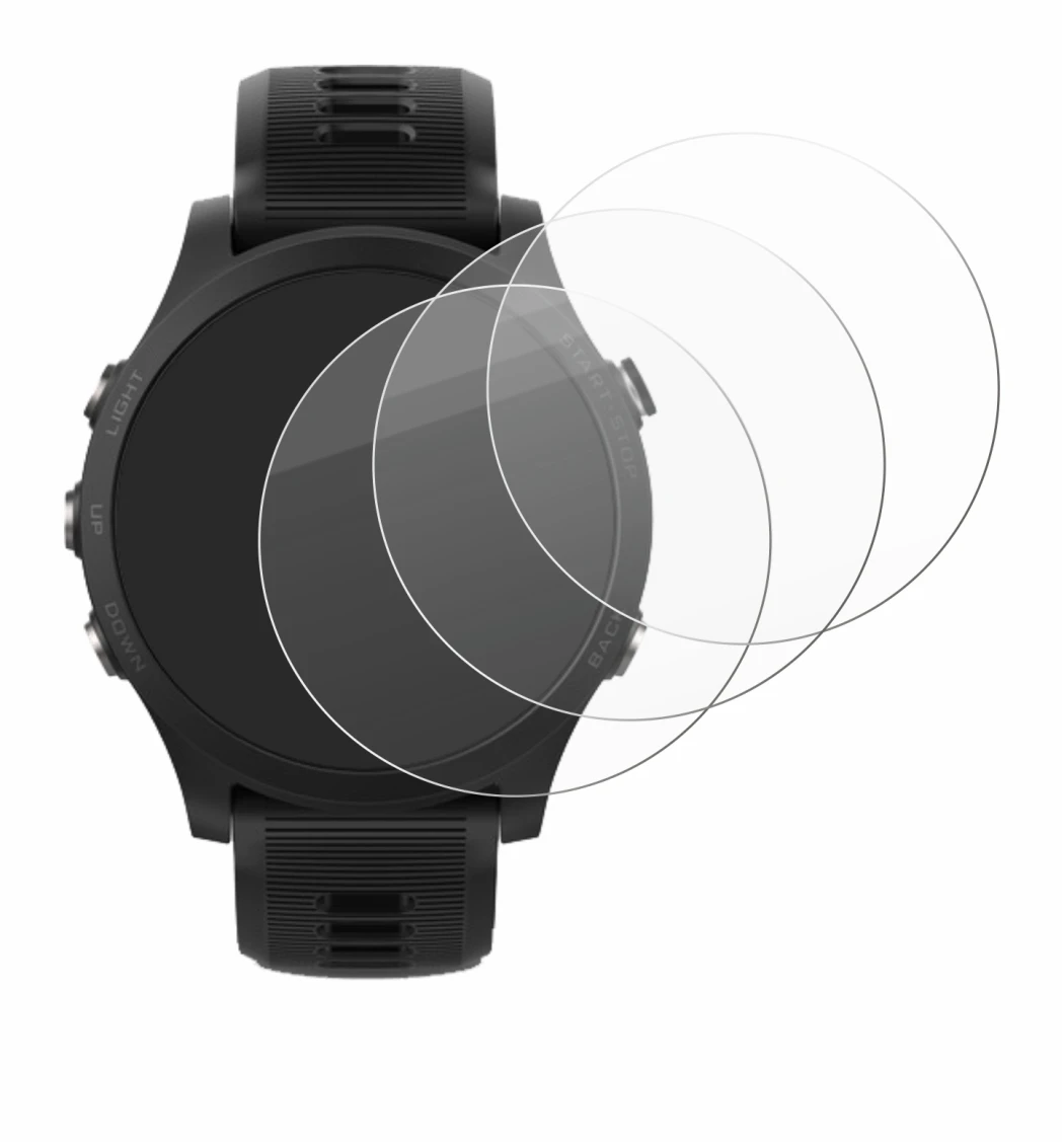 Image de l'appareil Garmin Forerunner 935 avec une grande variété de protections d'écran.