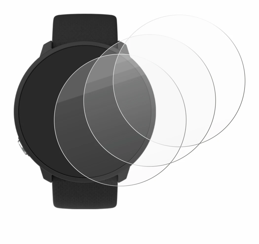 Image de l'appareil Polar Unite avec une grande variété de protections d'écran.