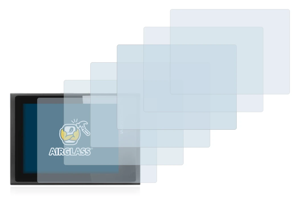 Image de l'appareil Apexcam M80 Air avec une grande variété de protections d'écran.