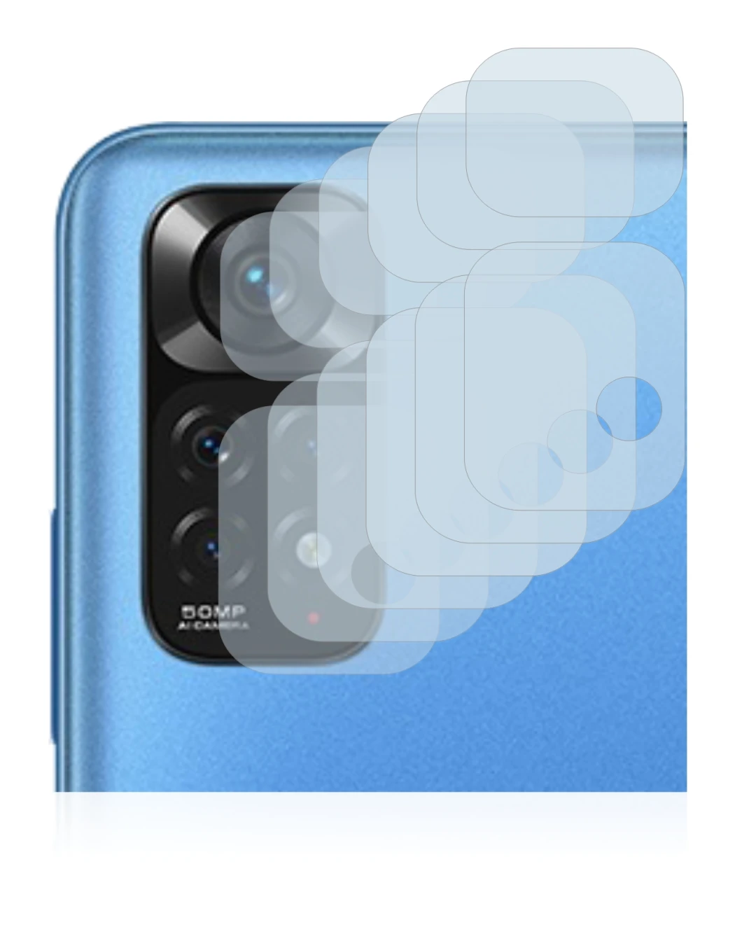 Image de l'appareil Xiaomi Redmi Note 11 (Caméra UNIQUEMENT) avec une grande variété de protections d'écran.