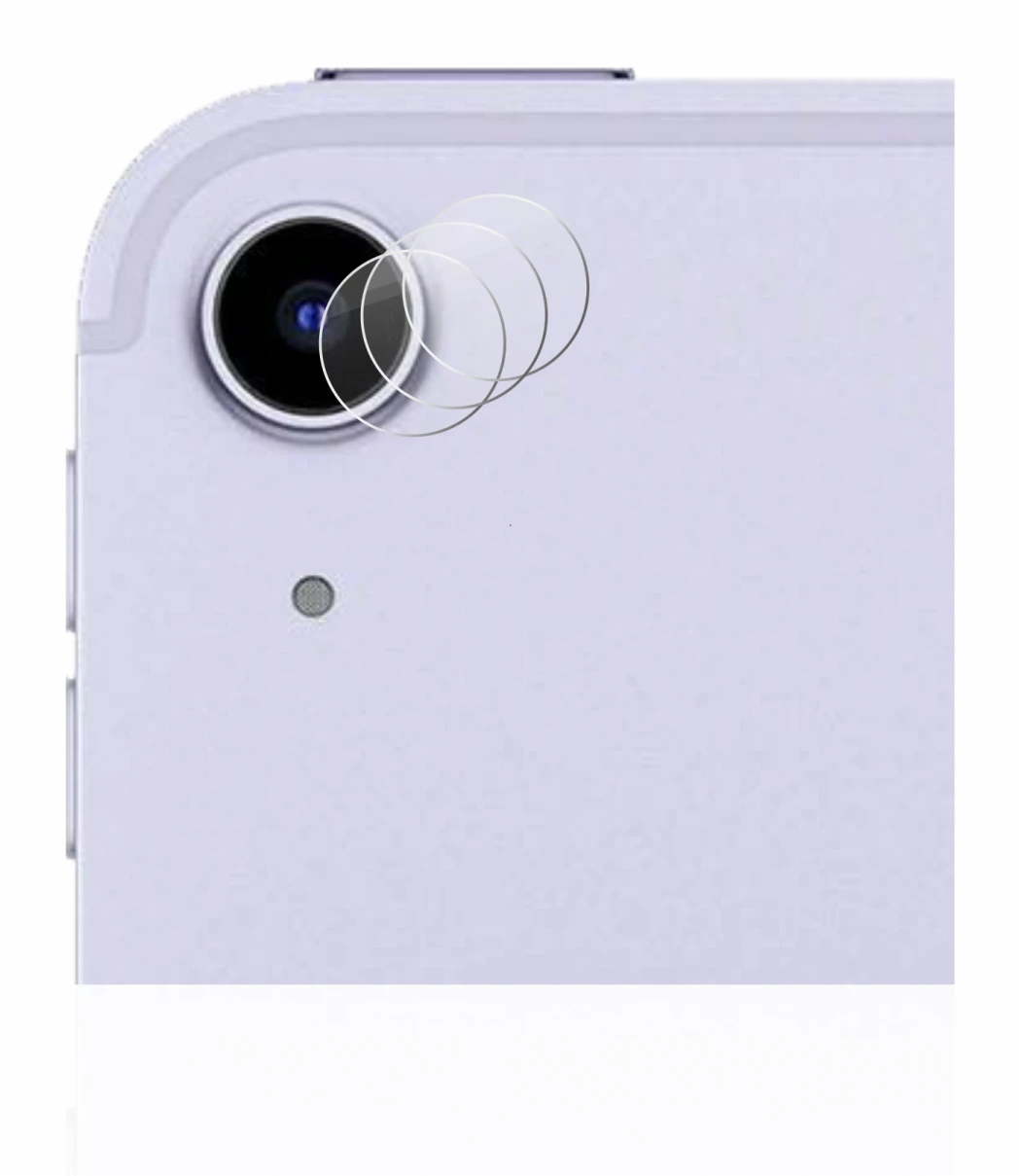 Image de l'appareil Apple iPad Air 5 WiFi 2022 (Caméra UNIQUEMENT, 5e Gen.) avec une grande variété de protections d'écran.