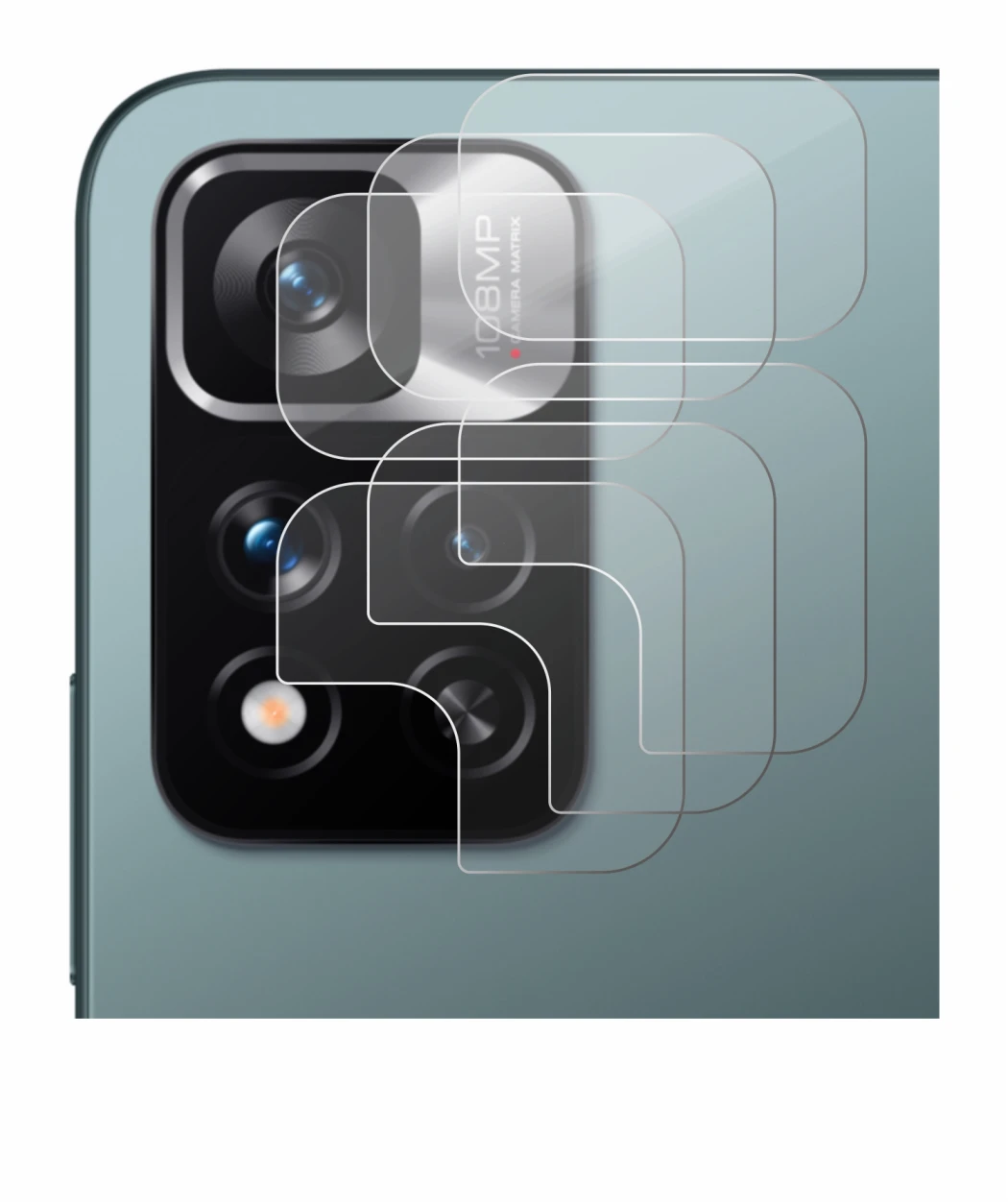 Image de l'appareil Xiaomi Redmi Note 11 Pro+ 5G (Caméra UNIQUEMENT) avec une grande variété de protections d'écran.