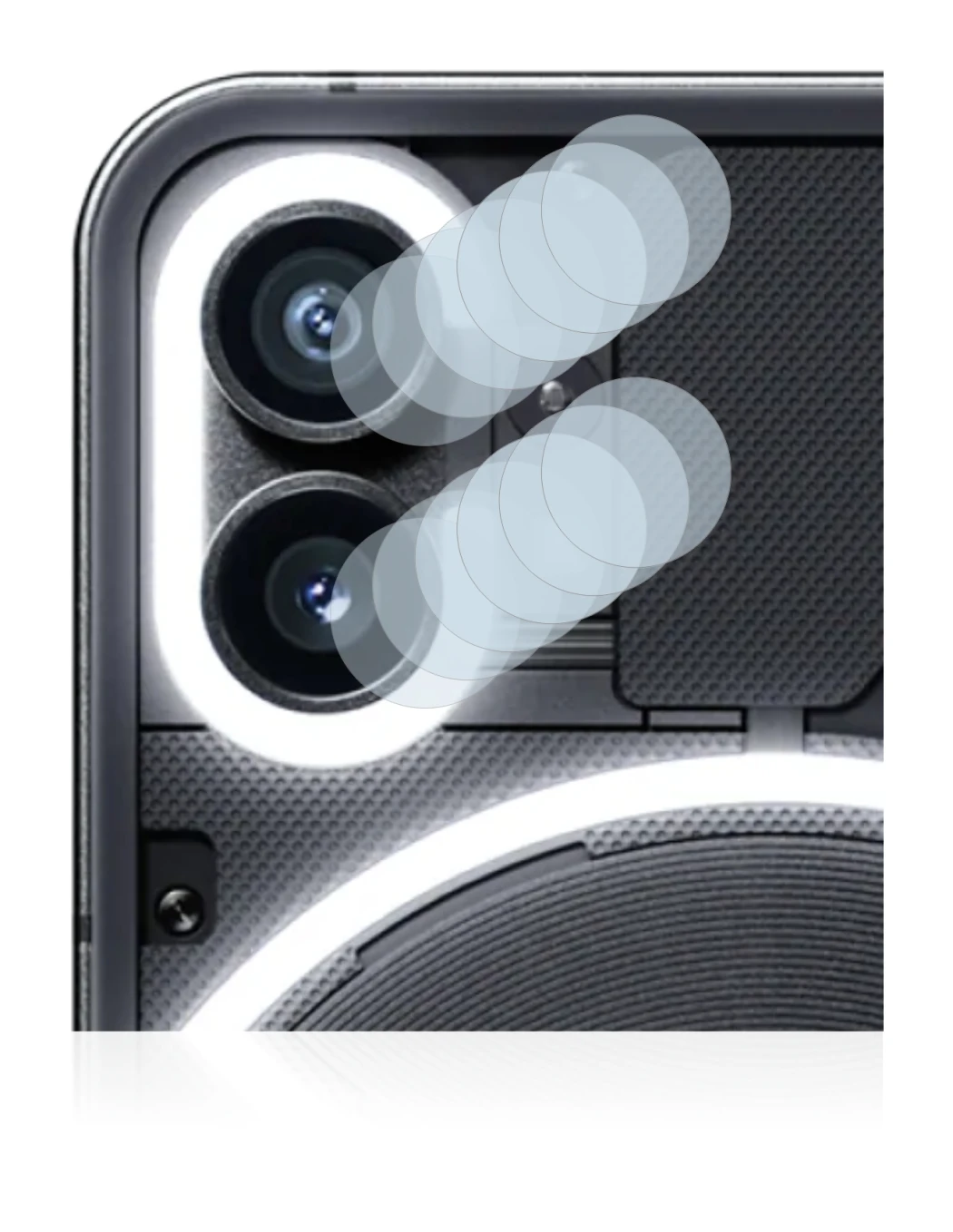 Image de l'appareil Nothing Phone (1) (Caméra UNIQUEMENT) avec une grande variété de protections d'écran.