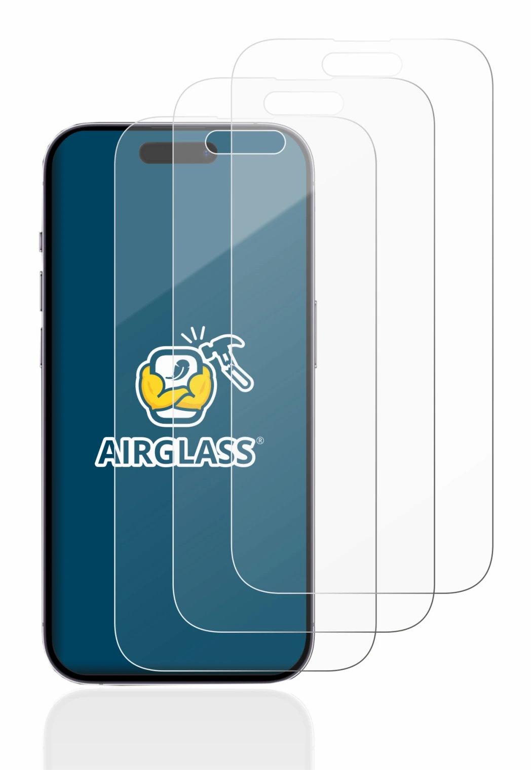 Image de l'appareil Apple iPhone 14 Pro avec une grande variété de protections d'écran.