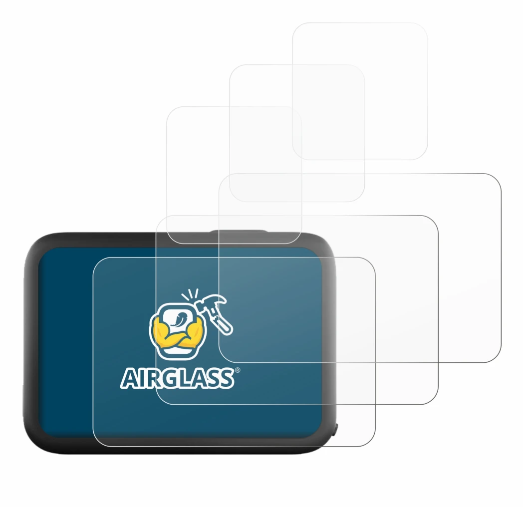 Image de l'appareil GoPro Hero 11 Black avec une grande variété de protections d'écran.