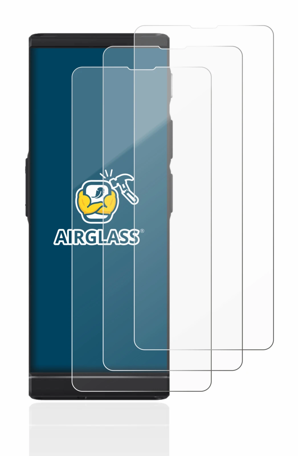 Image de l'appareil Vasco Translator V4 avec une grande variété de protections d'écran.