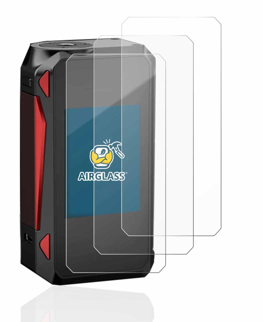 Image de l'appareil Smok G-Priv 4 avec une grande variété de protections d'écran.