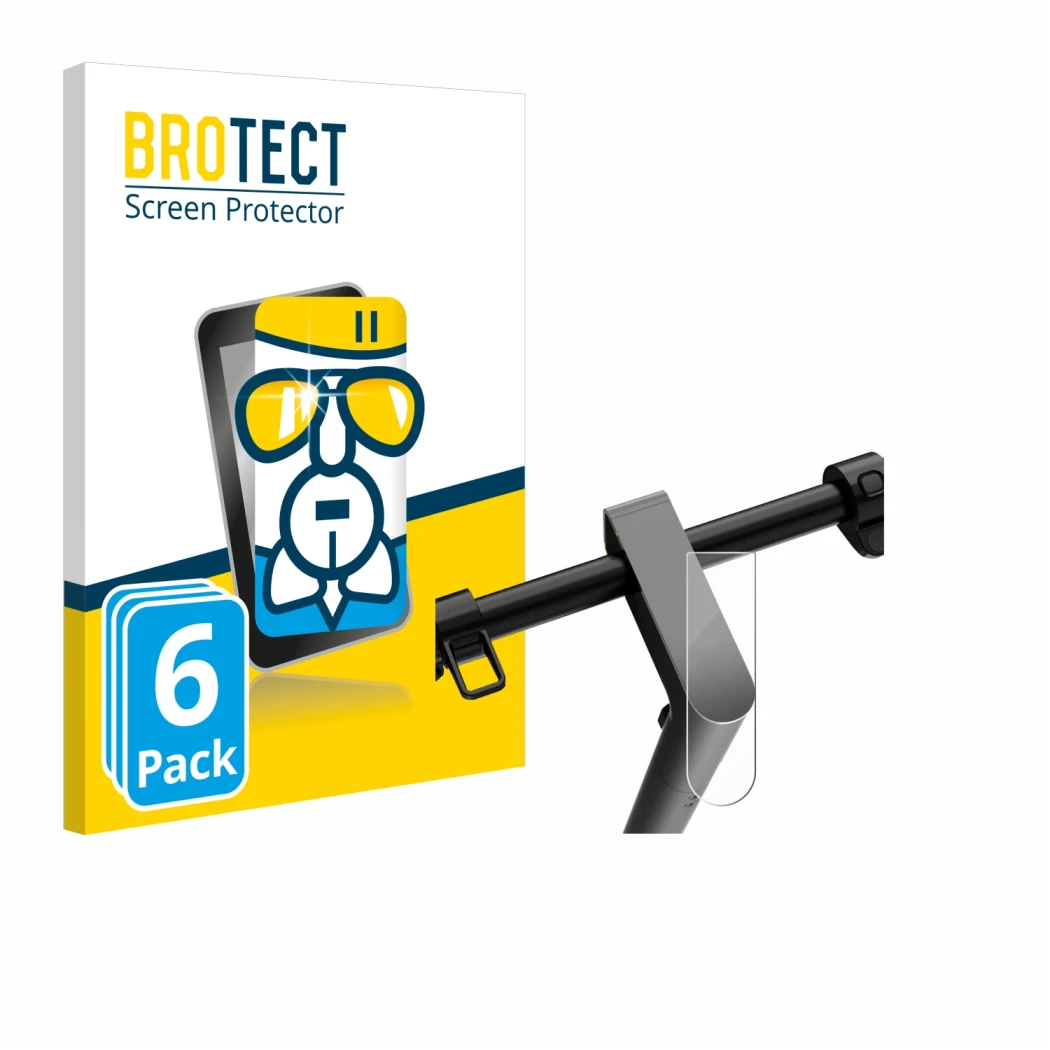 Face avant d’un emballage produit avec le logo de la marque BROTECT. À côté, l’appareil Navee S65 est représenté avec la prote