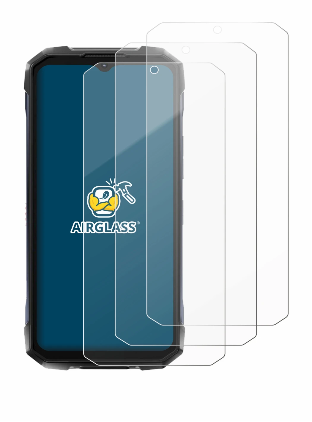 Image de l'appareil Hotwav Hyper 7 Pro avec une grande variété de protections d'écran.