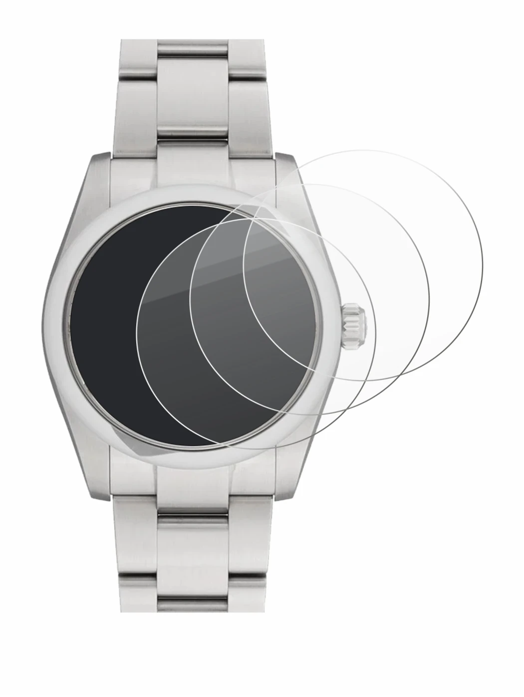 Image de l'appareil Rolex Oyster Perpetual 34 avec une grande variété de protections d'écran.