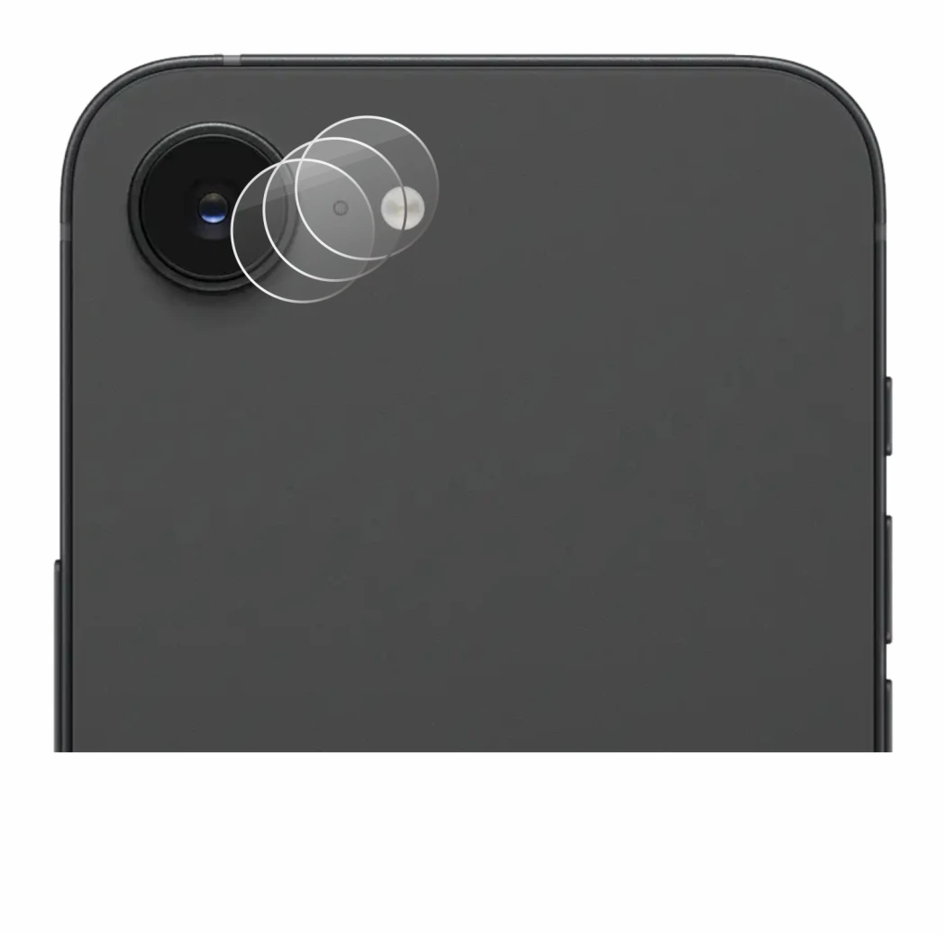 Image de l'appareil Apple iPhone 16e (Caméra UNIQUEMENT) avec une grande variété de protections d'écran.