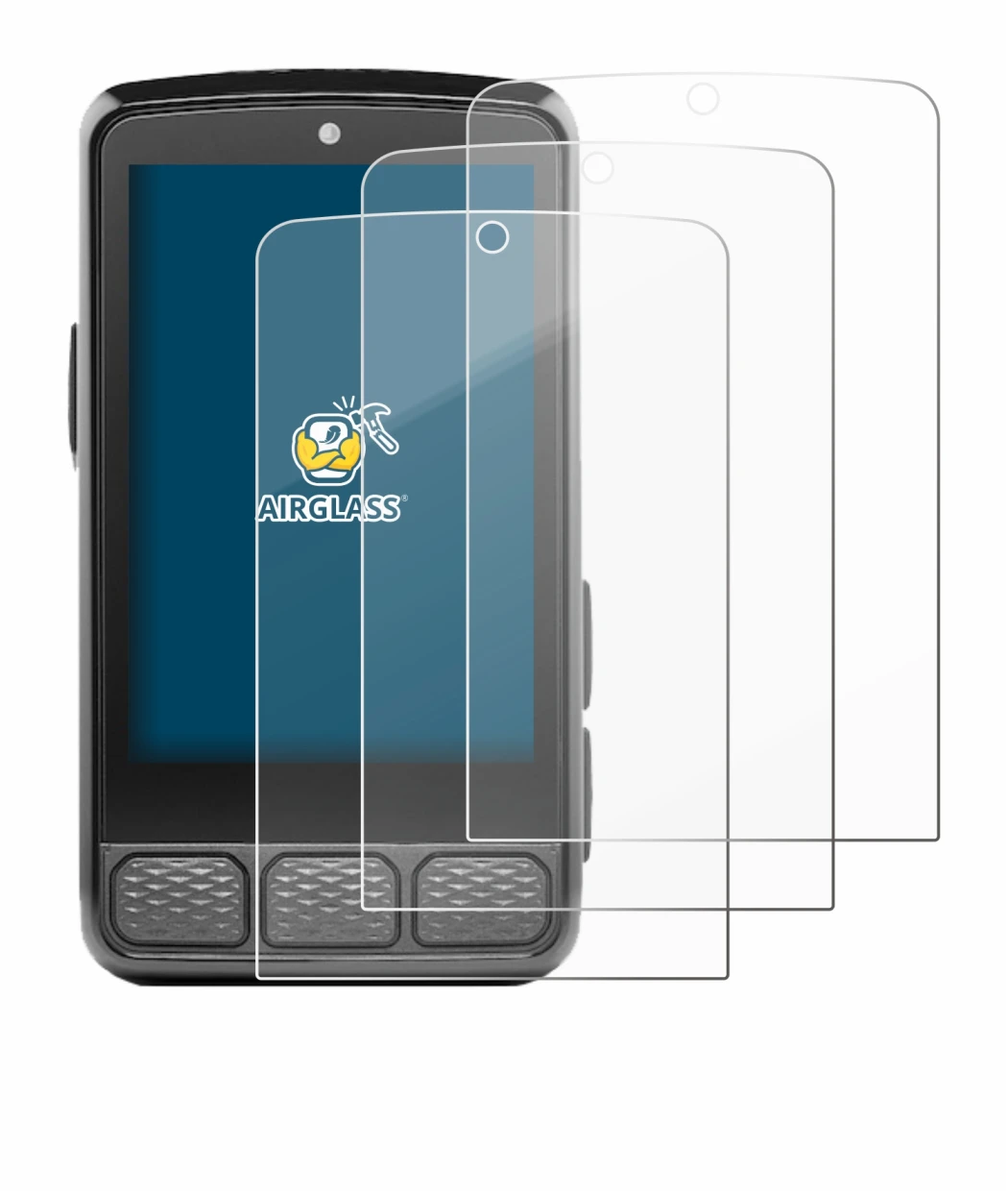 Image de l'appareil Wahoo Elemnt Roam 3 avec une grande variété de protections d'écran.