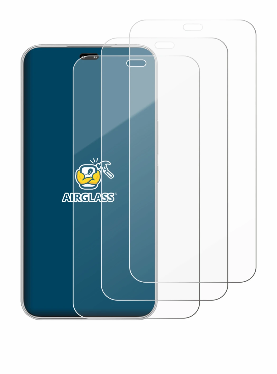 Image de l'appareil Honor 400 Pro avec une grande variété de protections d'écran.