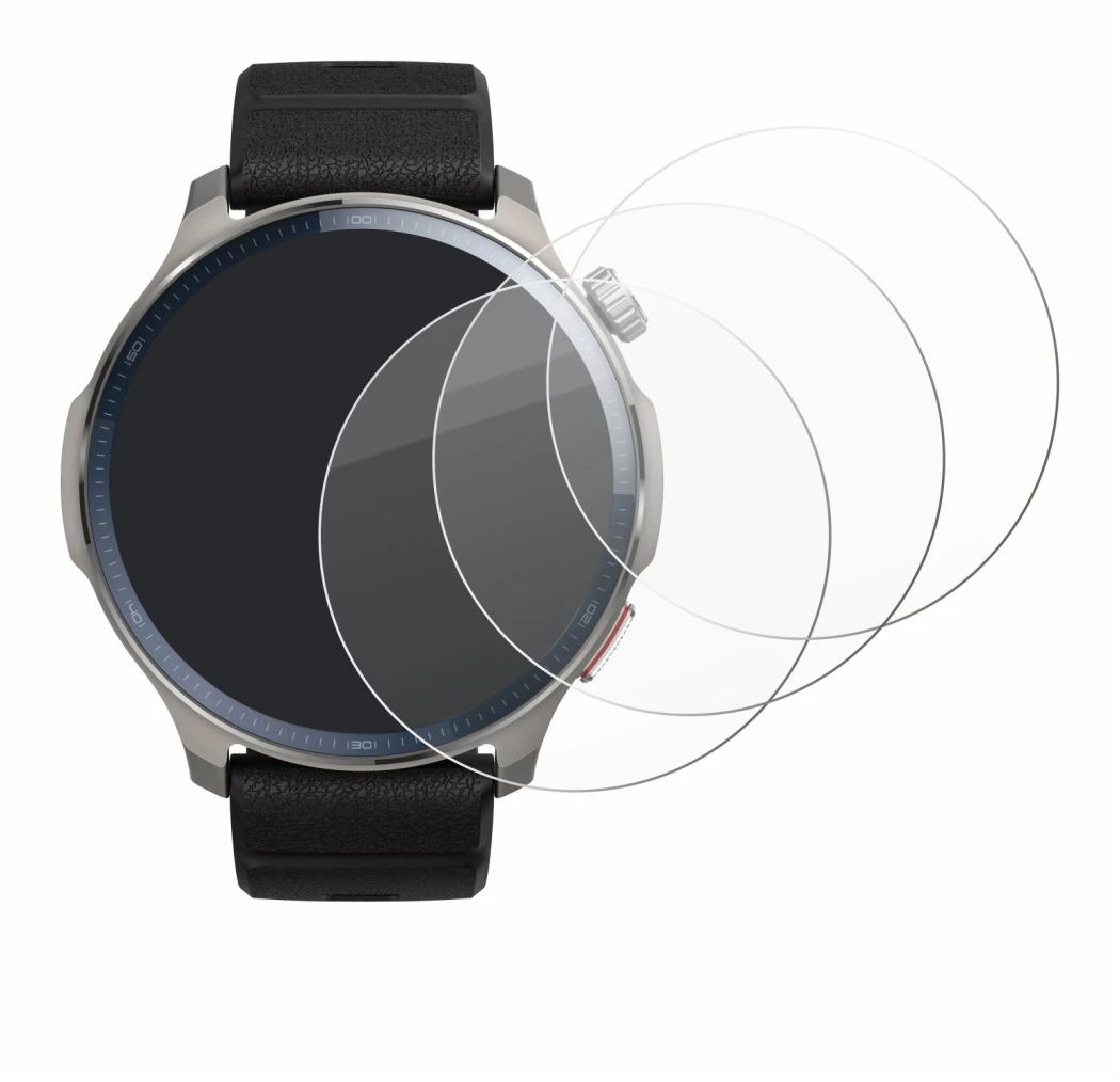 Image de l'appareil Huami Amazfit Balance 2 avec une grande variété de protections d'écran.