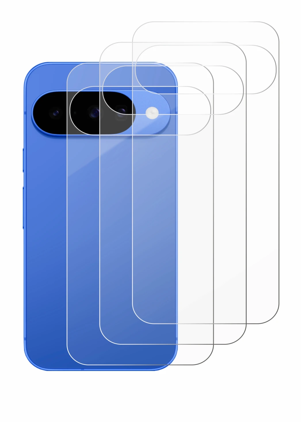 Image de l'appareil Google Pixel 10 (Arrière) avec une grande variété de protections d'écran.