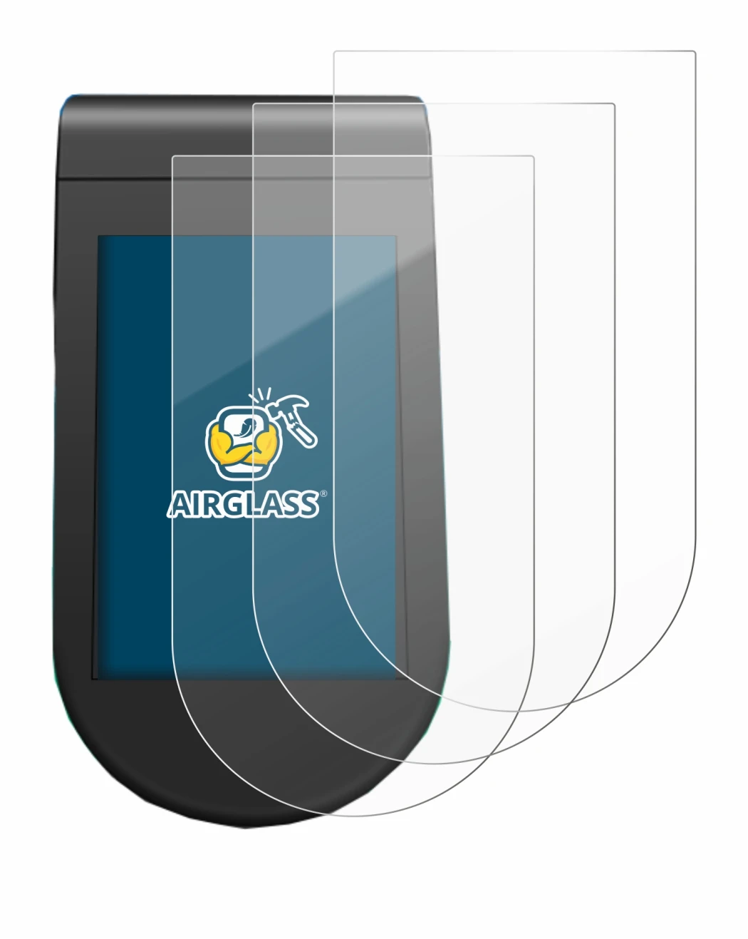 Image de l'appareil SoFlow SO4 Pro MAX avec une grande variété de protections d'écran.