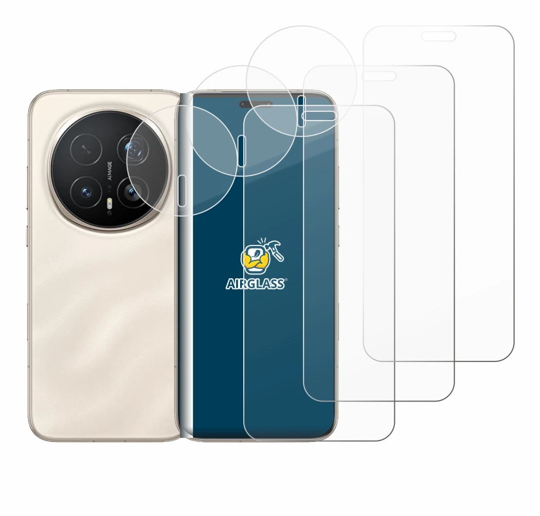 Image de l'appareil Honor Magic 8 Pro (Avant+Caméra) avec une grande variété de protections d'écran.