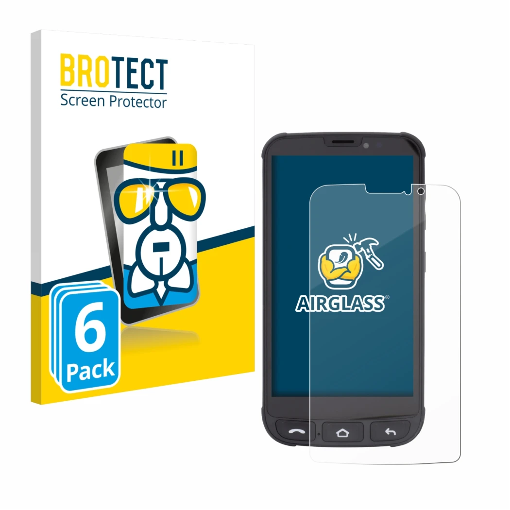 Face avant d’un emballage produit avec le logo de la marque BROTECT. À côté, l’appareil Olympia Neo Mini est représenté avec l