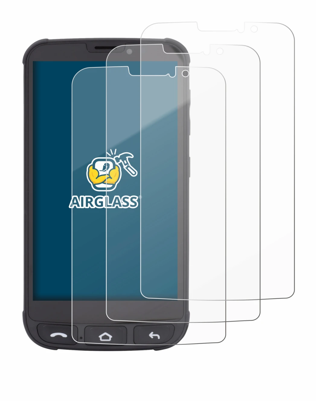 Image de l'appareil Olympia Neo Mini avec une grande variété de protections d'écran.