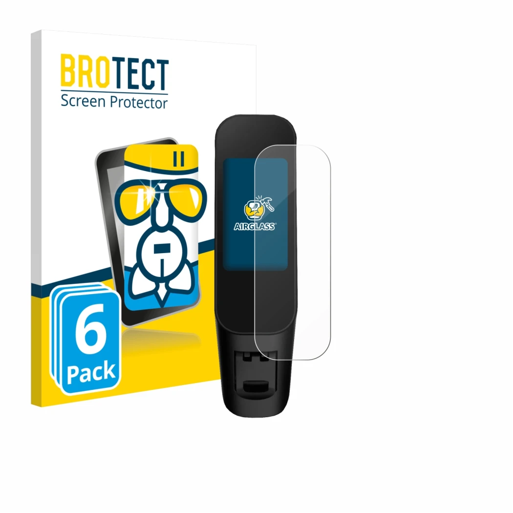 Face avant d’un emballage produit avec le logo de la marque BROTECT. À côté, l’appareil Xiaomi Electric Scooter 6 Max est repr