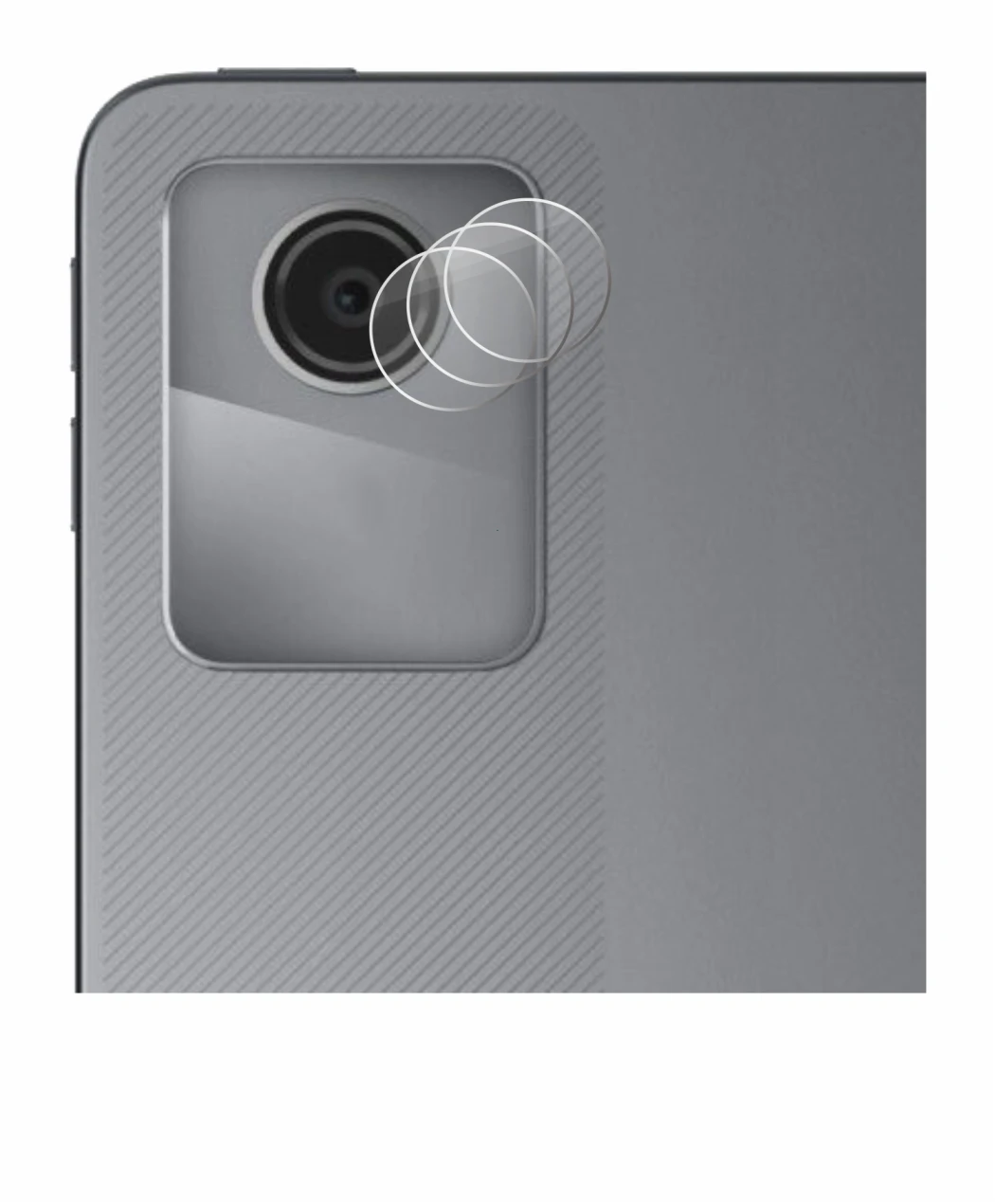 Image de l'appareil Lenovo Tab M11 (Caméra UNIQUEMENT) avec une grande variété de protections d'écran.