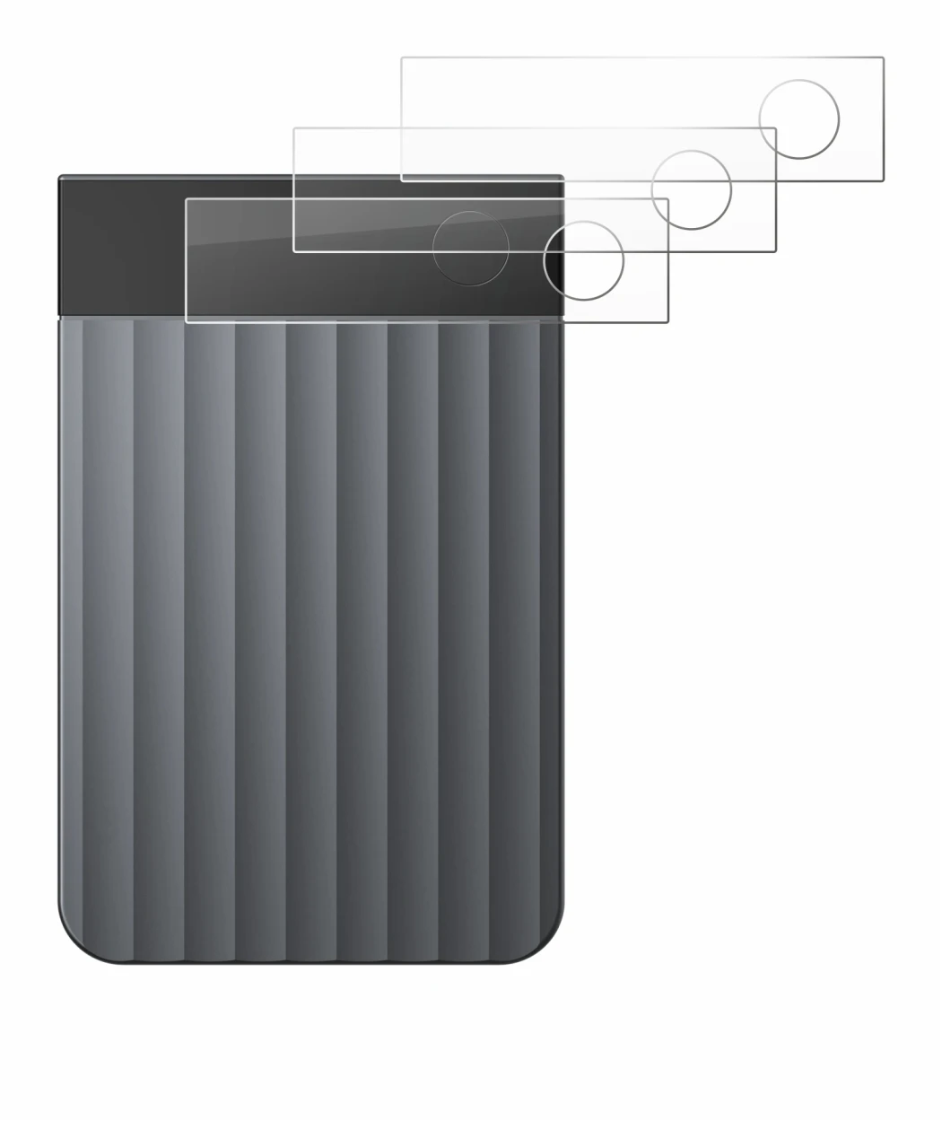 Image de l'appareil PLAUD Note Pro avec une grande variété de protections d'écran.