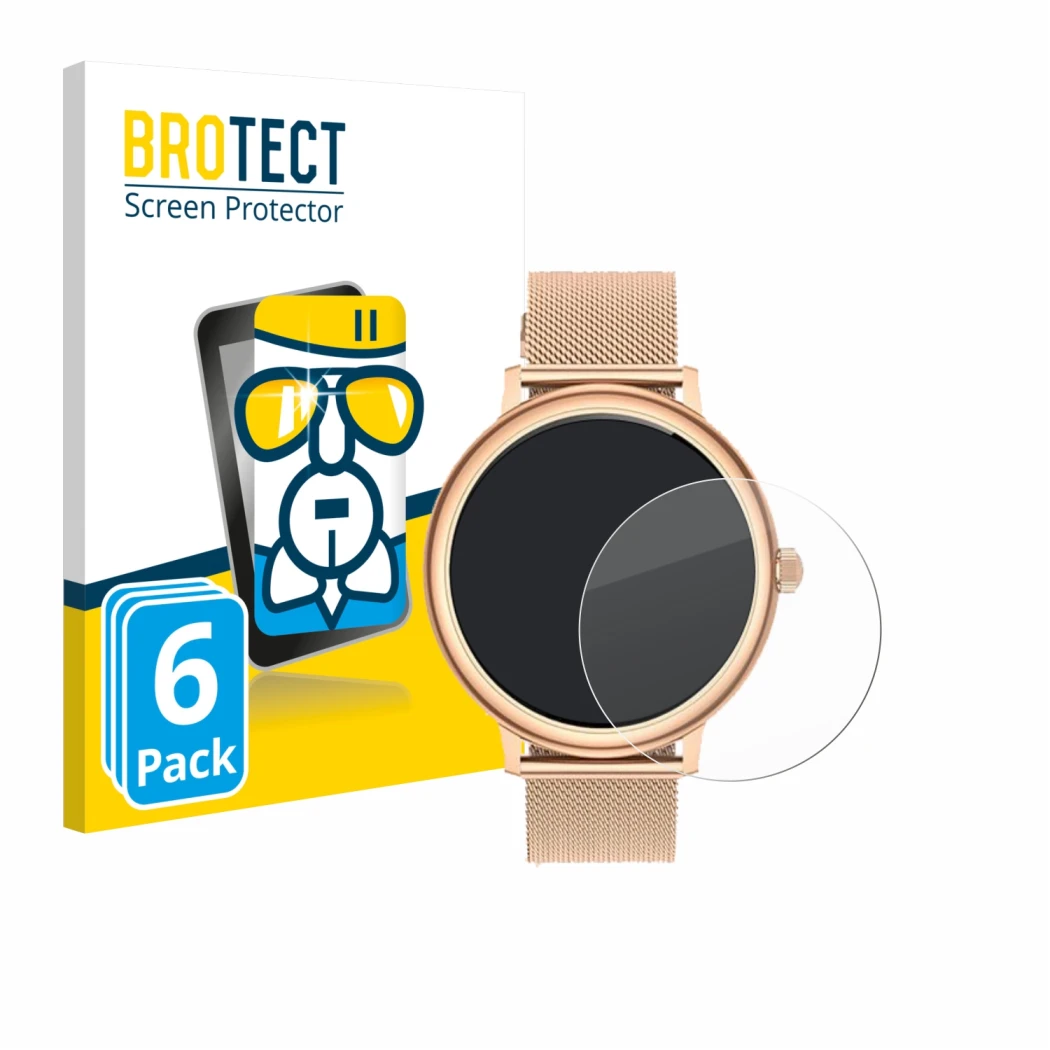 Face avant d’un emballage produit avec le logo de la marque BROTECT. À côté, l’appareil Ruxingx AK98 1.19