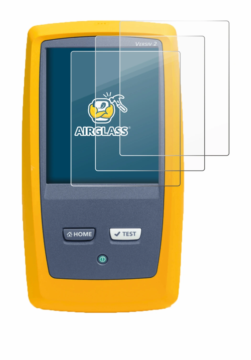 Image de l'appareil Fluke DSX8000 avec une grande variété de protections d'écran.
