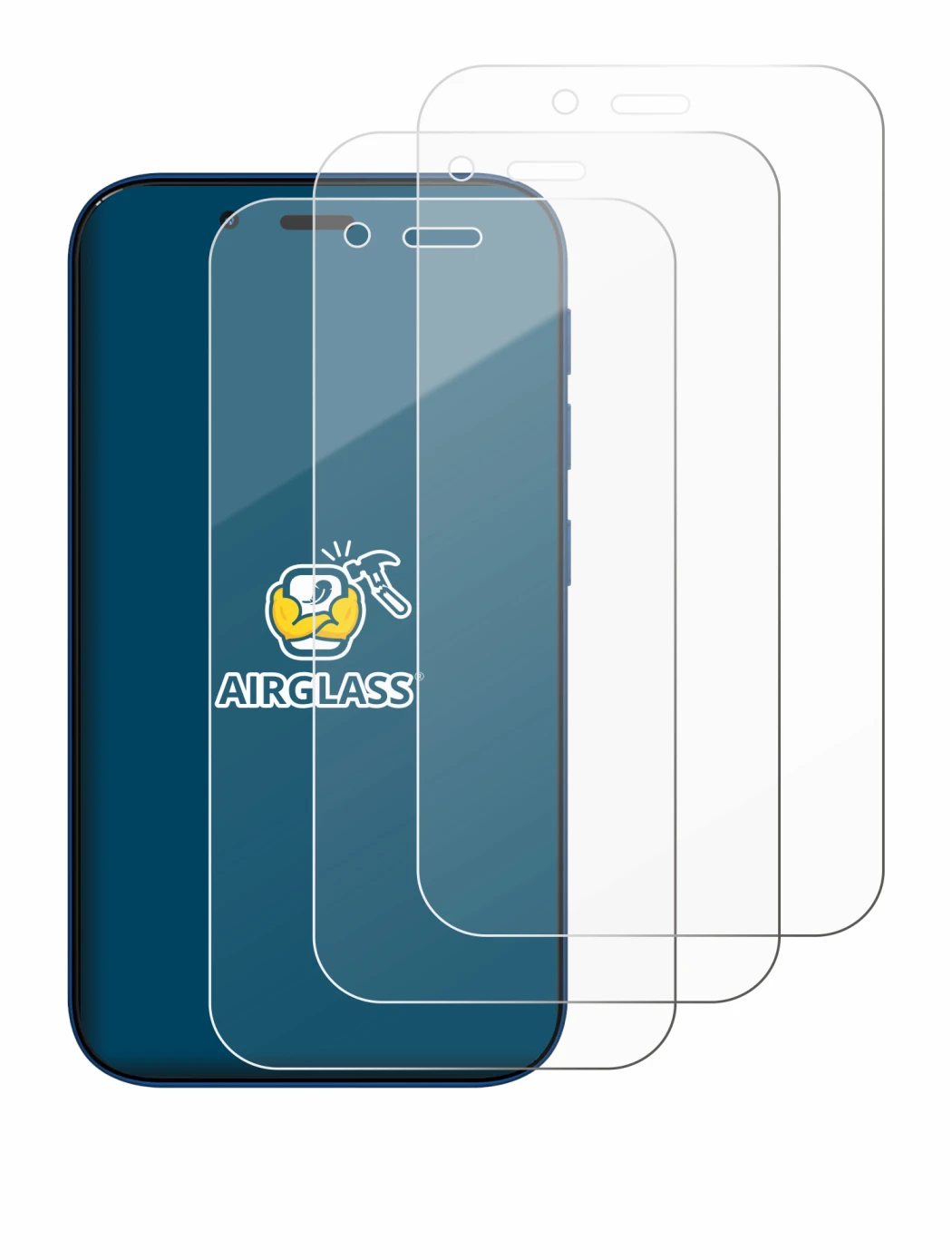 Image de l'appareil Hisense U964 avec une grande variété de protections d'écran.