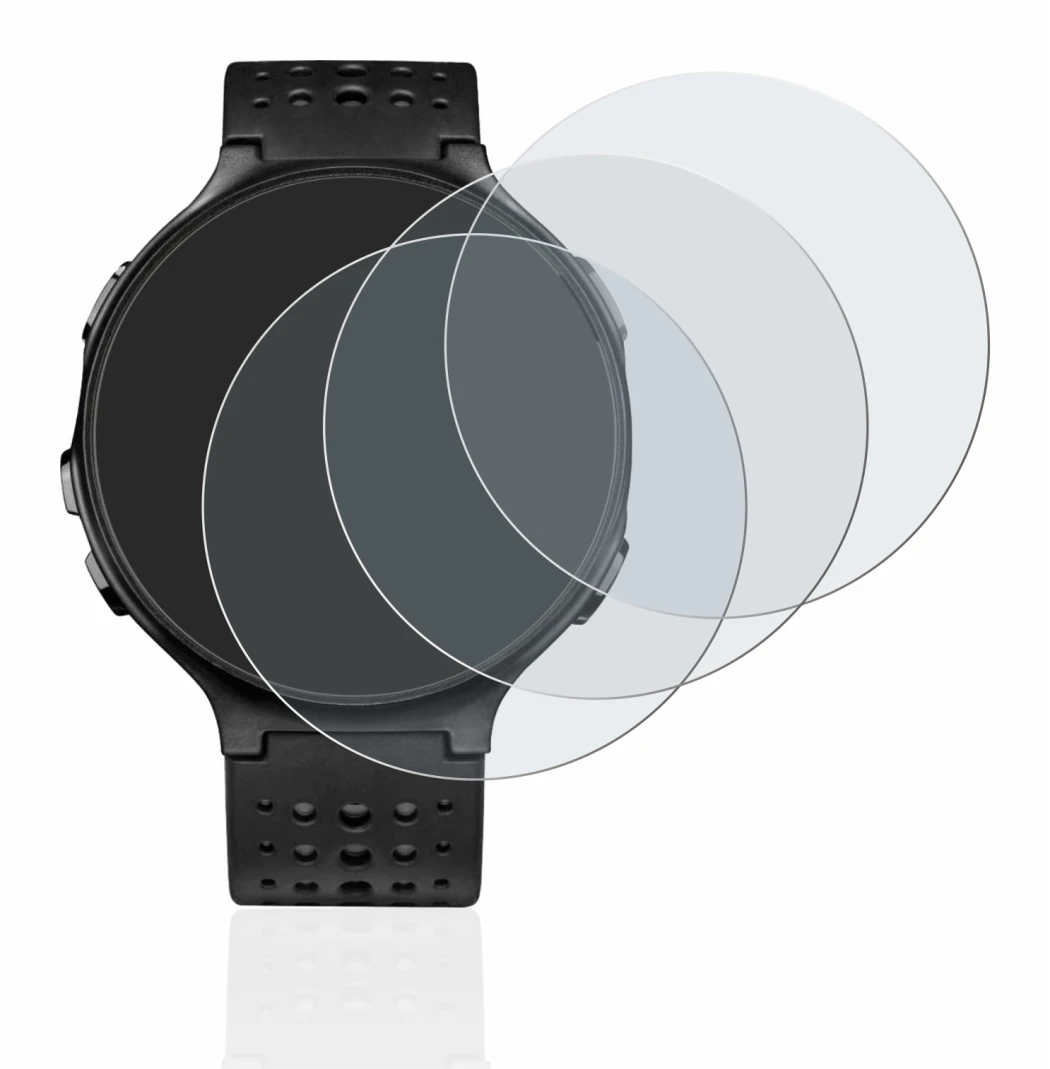Image de l'appareil Garmin Forerunner 235 avec une grande variété de protections d'écran.