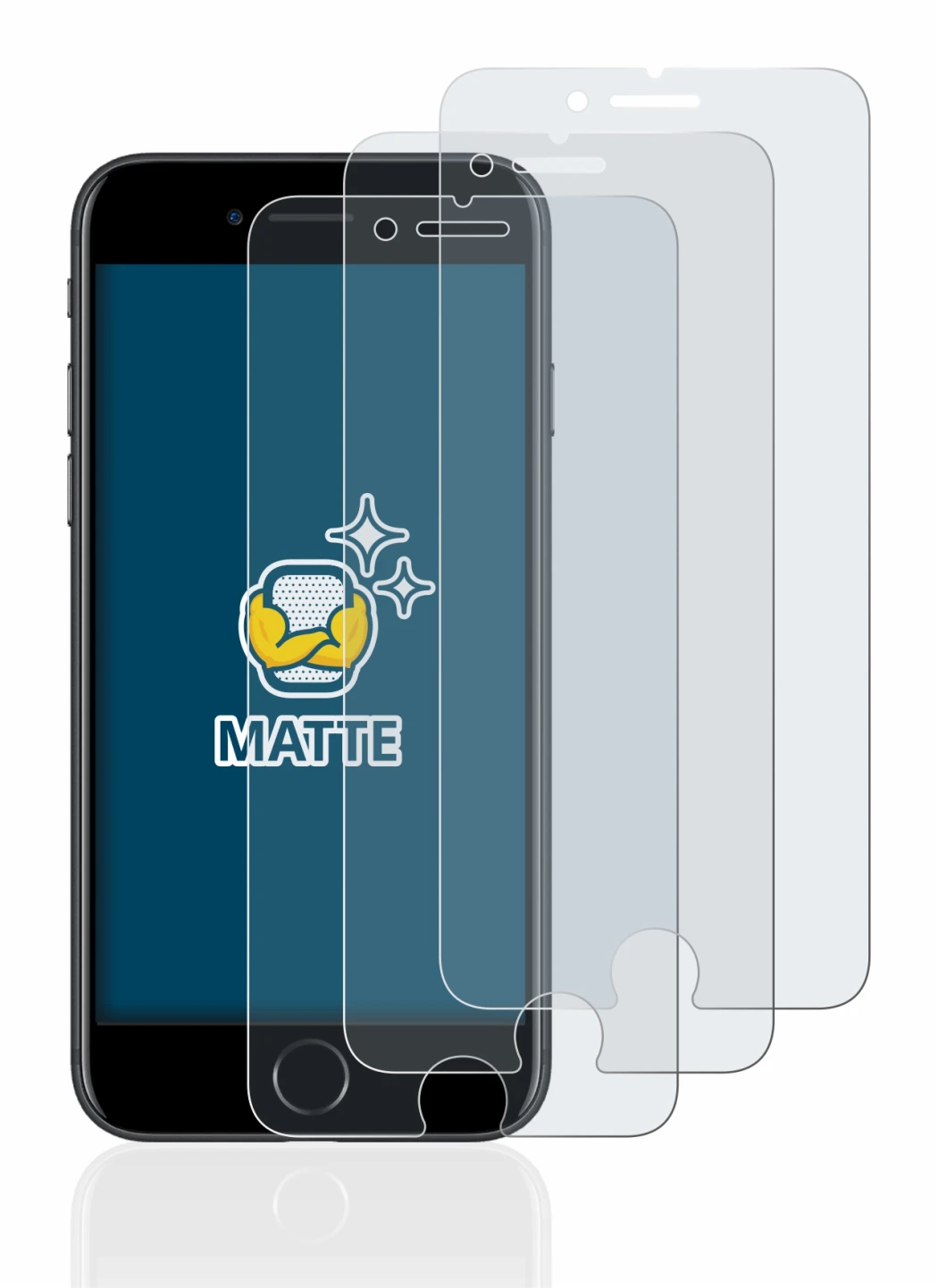 Image de l'appareil Apple iPhone 7 avec une grande variété de protections d'écran.