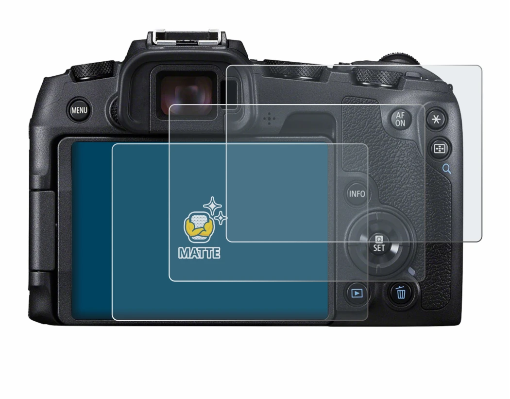 Image de l'appareil Canon EOS RP avec une grande variété de protections d'écran.