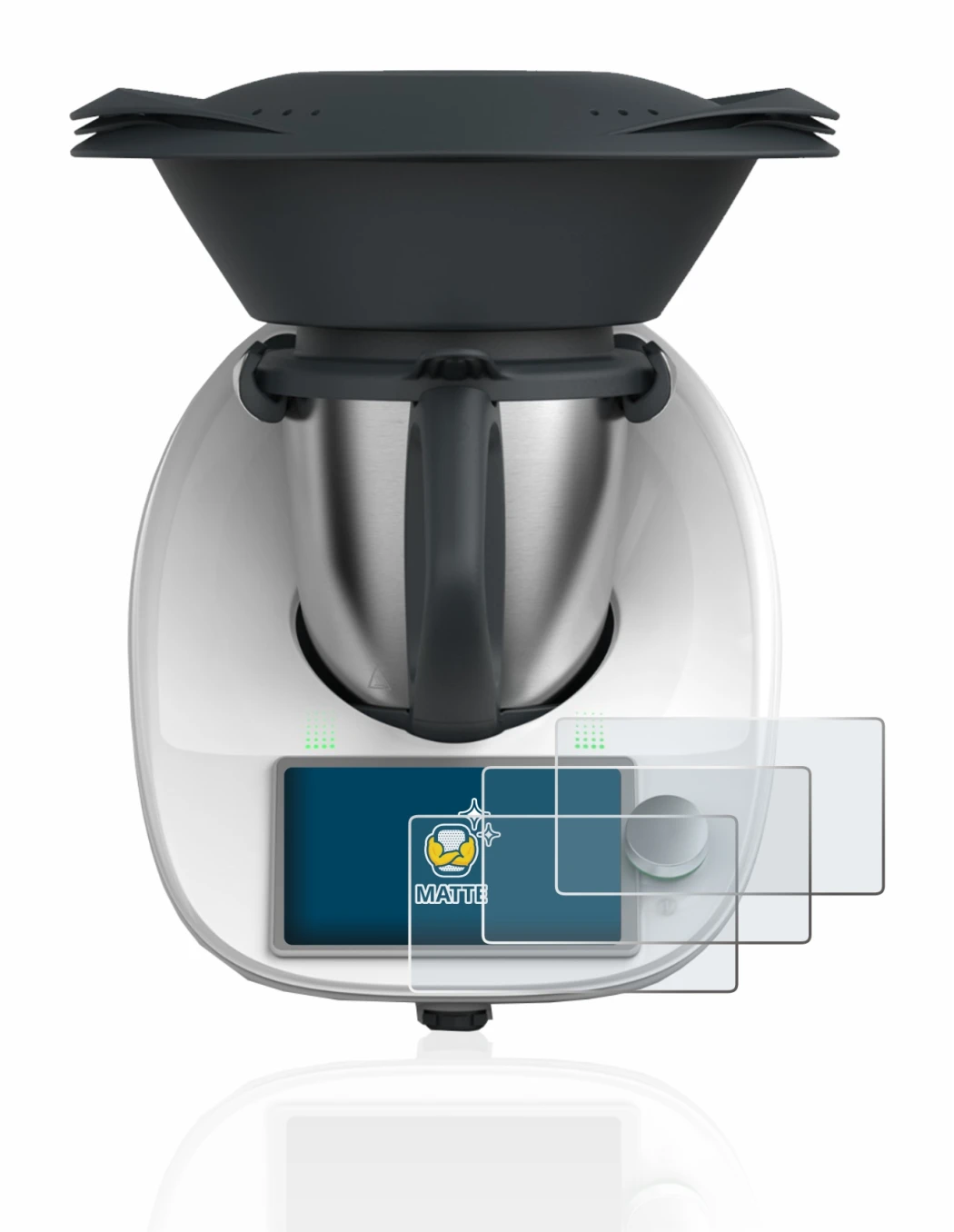Image de l'appareil Vorwerk Thermomix TM6 avec une grande variété de protections d'écran.