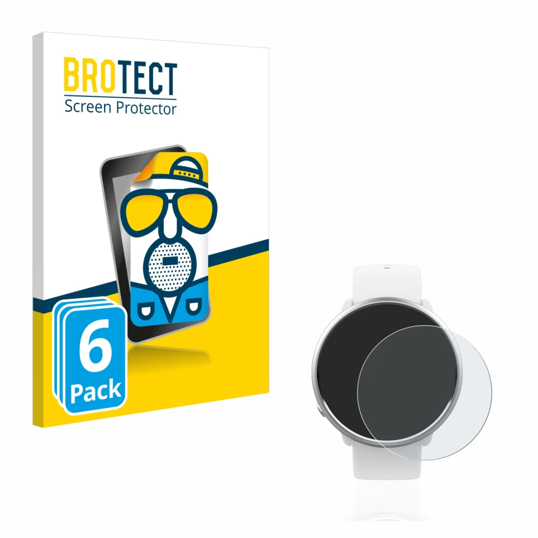 Face avant d’un emballage produit avec le logo de la marque BROTECT. À côté, l’appareil Polar Ignite est représenté avec la pr