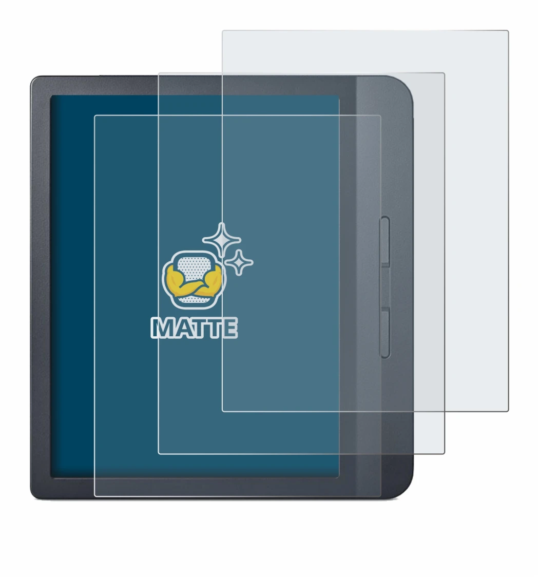 Image de l'appareil Kobo Libra H2O avec une grande variété de protections d'écran.
