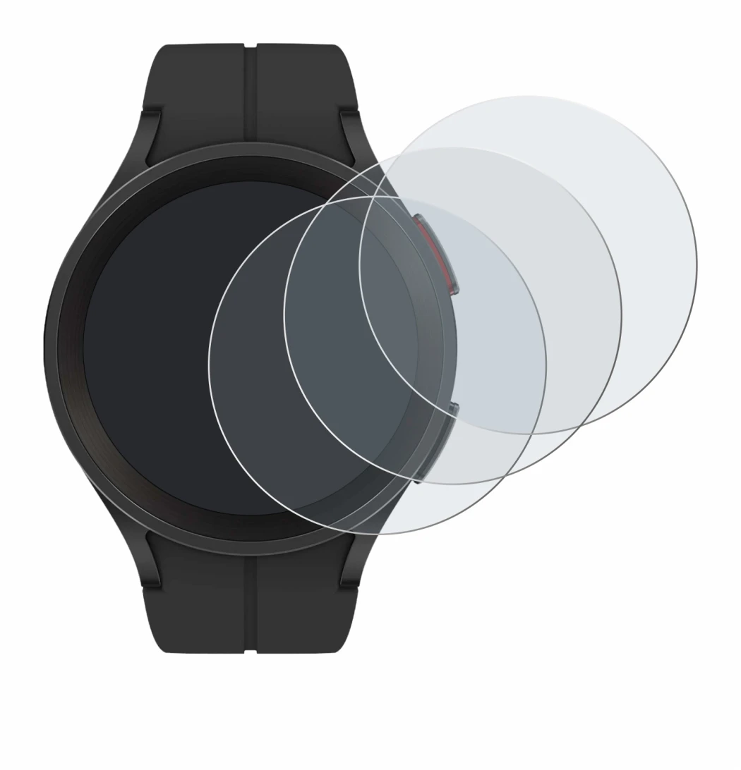 Image de l'appareil Samsung Galaxy Watch 5 Pro avec une grande variété de protections d'écran.