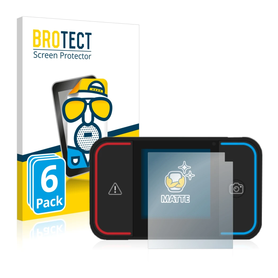 Face avant d’un emballage produit avec le logo de la marque BROTECT. À côté, l’appareil Saphe Drive Pro est représenté avec la