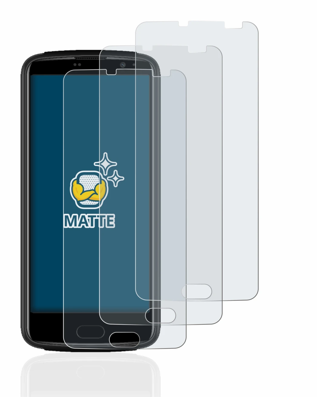 Image de l'appareil Beafon M7 premium avec une grande variété de protections d'écran.