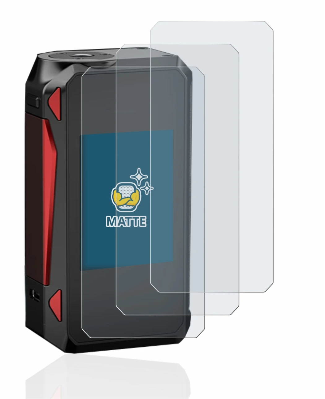 Image de l'appareil Smok G-Priv 4 avec une grande variété de protections d'écran.