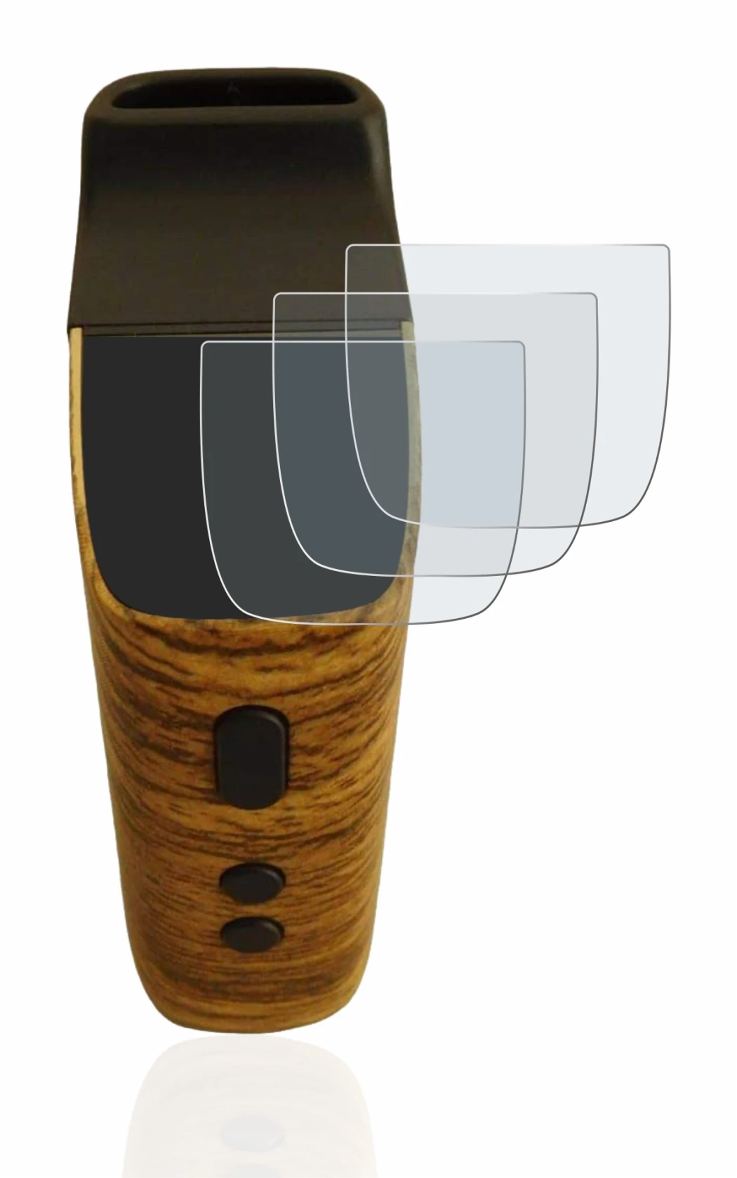 Image de l'appareil Wolkenkraft FENiX Mini Vaporizer avec une grande variété de protections d'écran.