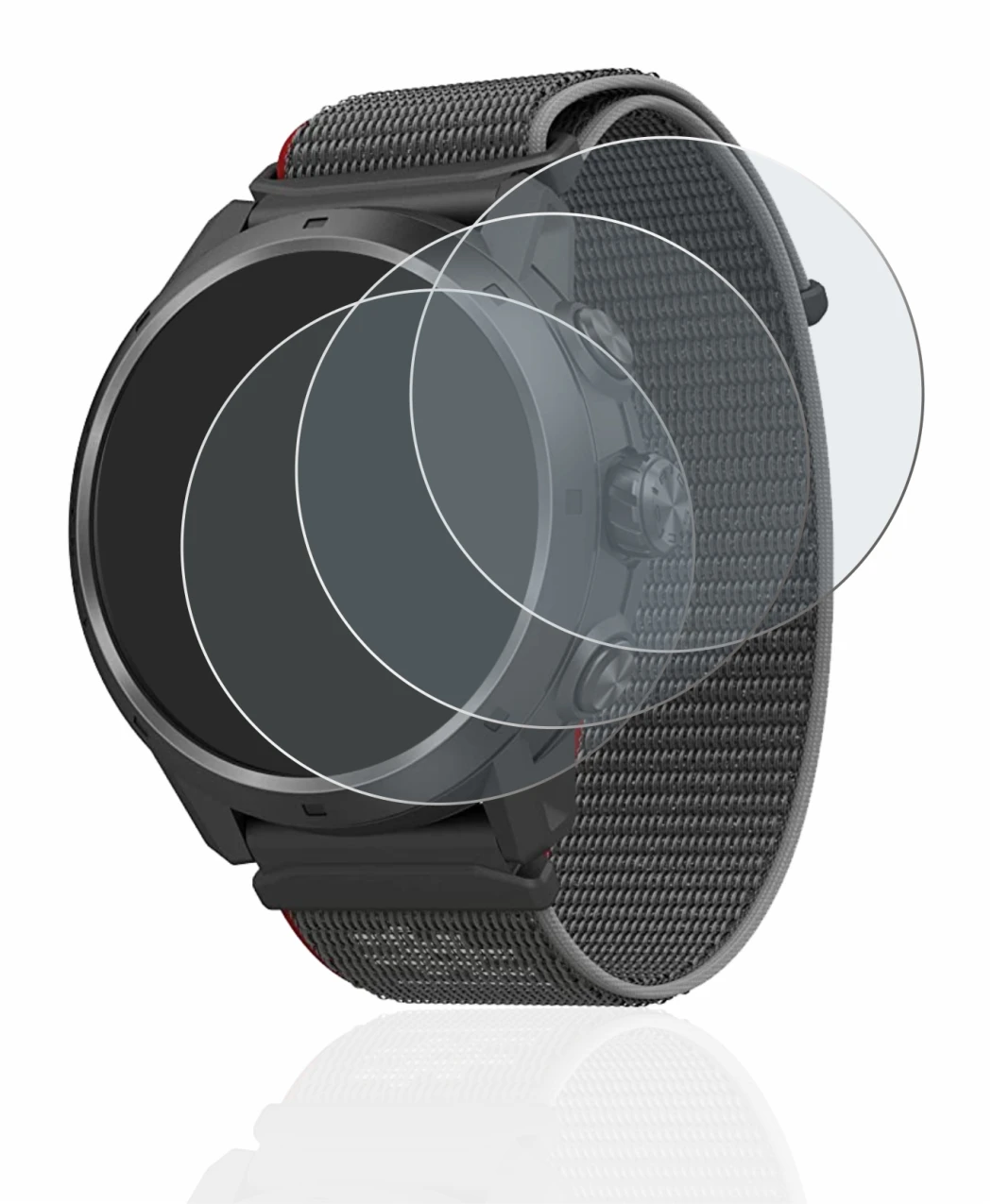 Image de l'appareil Coros Apex 2 Pro avec une grande variété de protections d'écran.