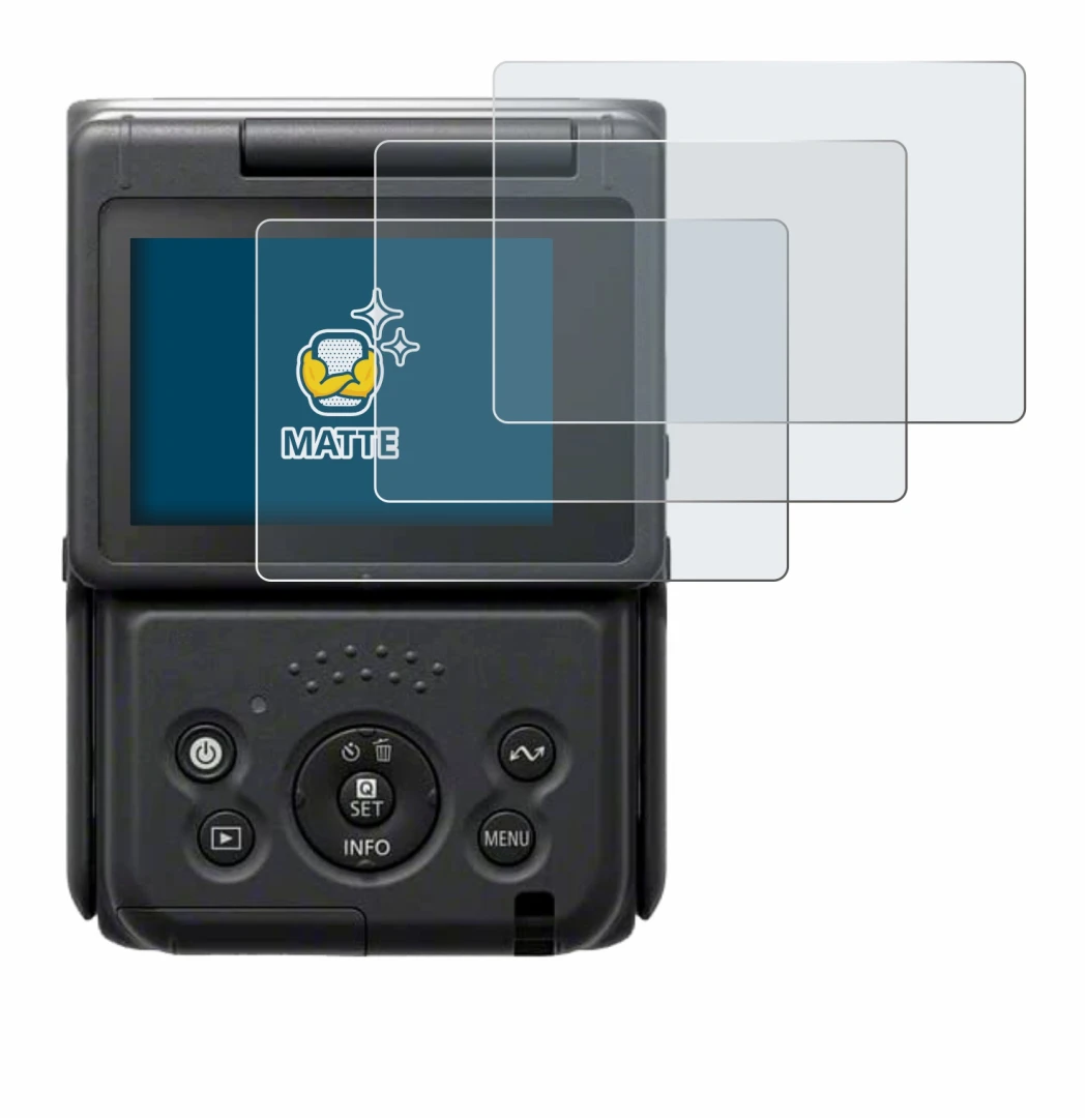 Image de l'appareil Canon PowerShot V10 Vlog Camera avec une grande variété de protections d'écran.