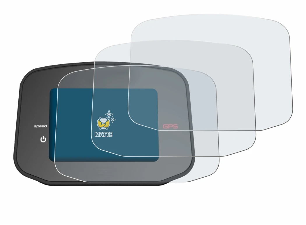 Image de l'appareil PowaKaddy CT8 GPS avec une grande variété de protections d'écran.