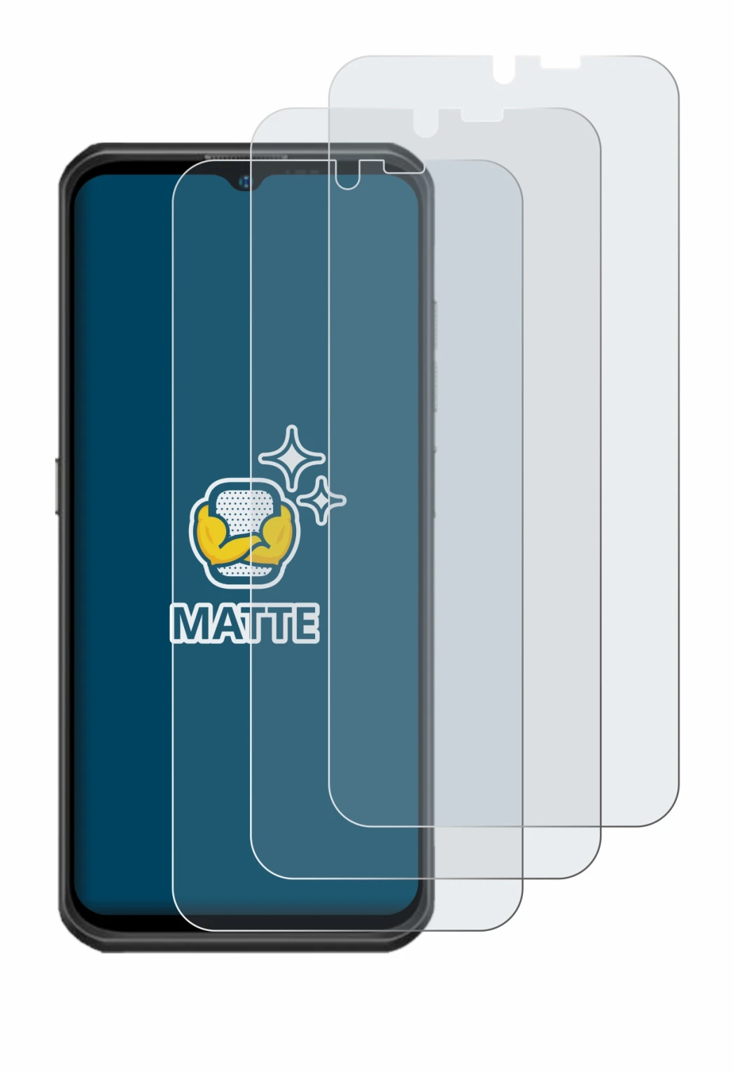 Image de l'appareil Ulefone Armor 17 Pro avec une grande variété de protections d'écran.