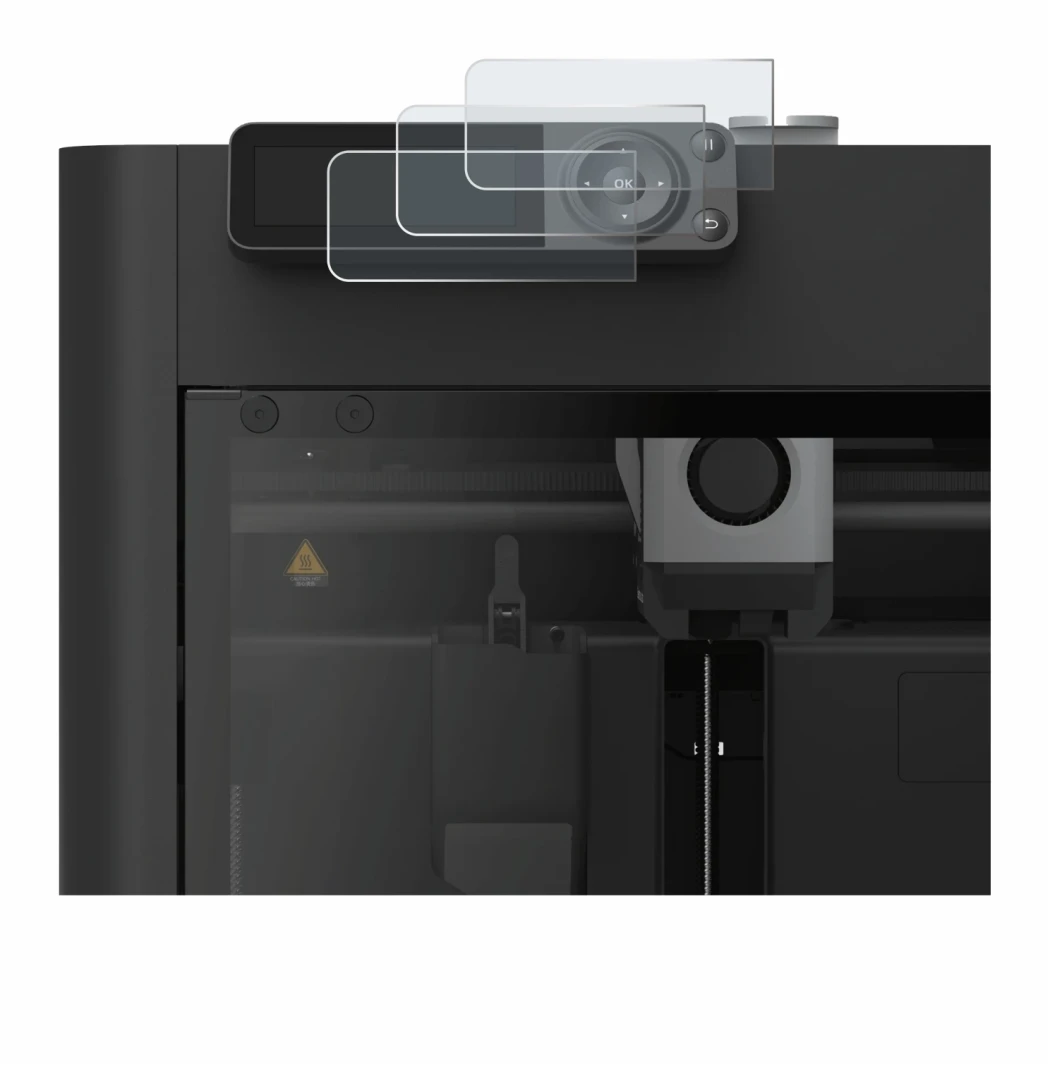 Image de l'appareil Bambu Lab P1S 3D Printer avec une grande variété de protections d'écran.