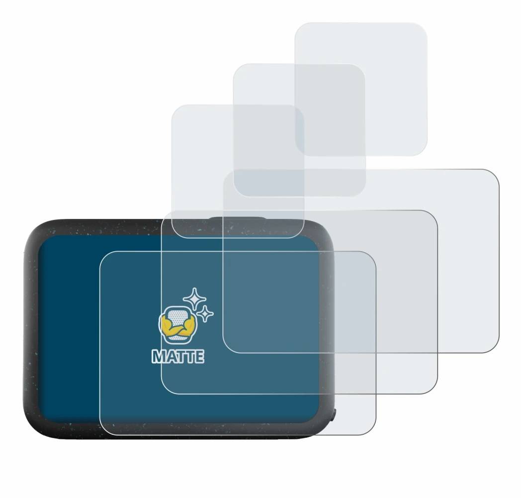 Image de l'appareil GoPro Hero 12 Black avec une grande variété de protections d'écran.